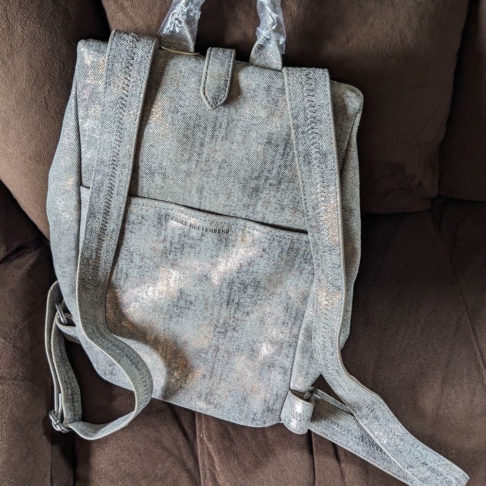 Aimee Kestenberg Shimmering Gray Backpack - Picture 2 of 2